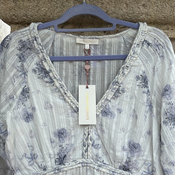 LoveShackFancy finch dress. Misty sea. NWT. Size 12. Beautiful dress. - Picture 5 of 14